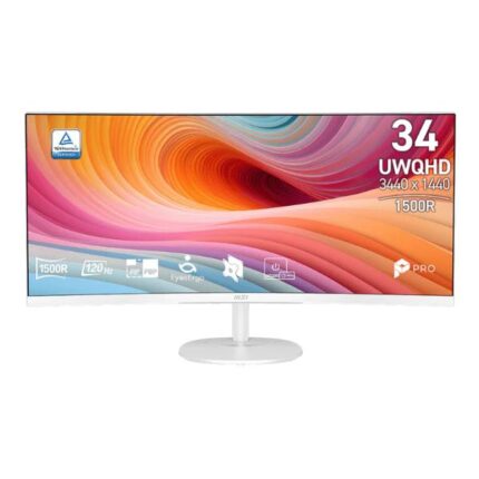 MONITOR MSI PRO MP341CQW E12 34 PULG CURVO 1500R 3440X1440 UWQHD 120 HZ PANEL VA AMD FREESYNC HDMI DISPLAYPORT 9S6-3PB2CT-098