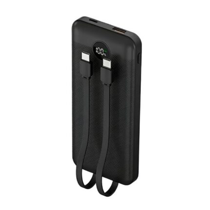 POWER BANK NOVA PB-911 10000MAH PD 22.5W/2 USB-A/USB-C/CABLES USB-C Y LIGHTNING