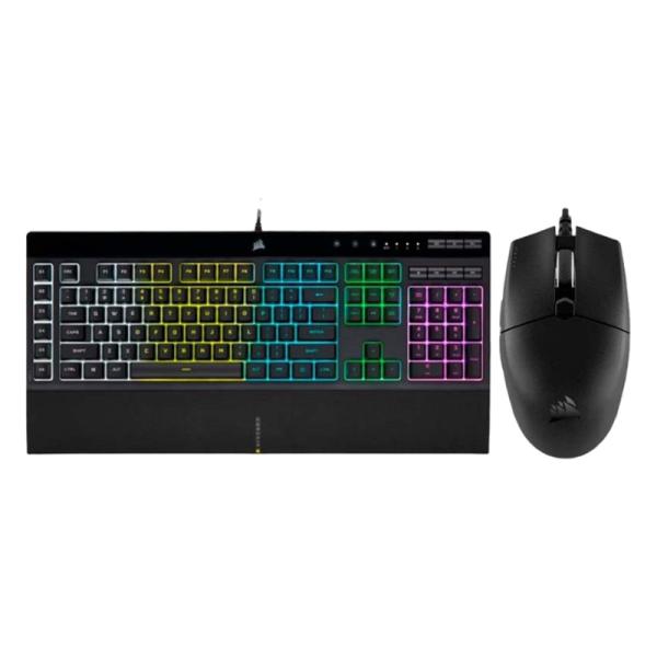 TECLADO Y MOUSE GAMING RGB CORSAIR K55 RGB PRO + KATAR PRO ALÁMBRICO USB CH-9226965-SP