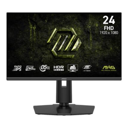 MONITOR GAMING MSI MAG 245PF X24 24 PULG PLANO 1920X1080 FHD 240 HZ RAPID IPS FREESYNC HDMI DISPLAYPORT HDR 9S6-3BC89M-019