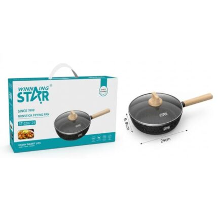 SÁRTEN ANTIADHERENTE WINNING STAR ST-5202-24 ALUMINIO 24CM X 6.9CM GUO-676-WST-15635