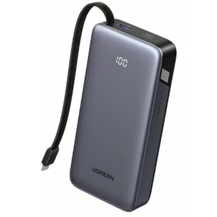 POWER BANK UGREEN PB550 NEXODE 20000MAH CABLE USB-C INTEGRADO CARGA RÁPIDA 67W 85166B