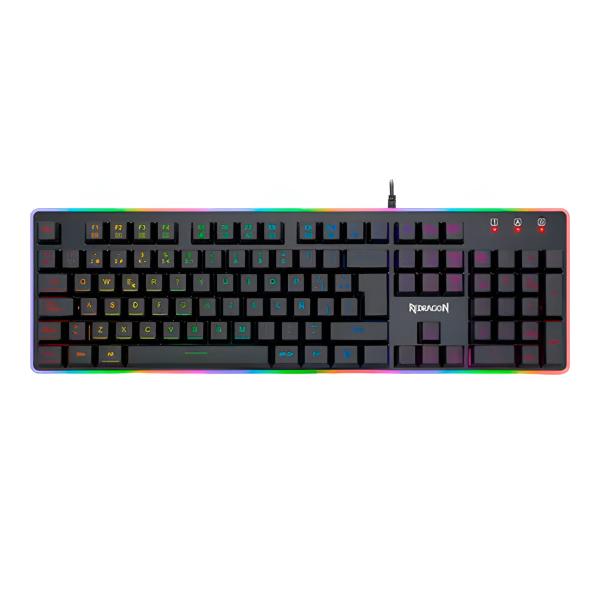 TECLADO GAMING RGB REDRAGON DYAUS 2 K509 MEMBRANA ALÁMBRICO ESPAÑOL K509RGB-SP