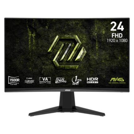 MONITOR MSI MAG 245C X24 24 PULG CURVA 1500R 1920X1080 FHD 240HZ AMD FREESYNC PREMIUM DISPLAYPORT / HDMI 9S6-3BD01M-001