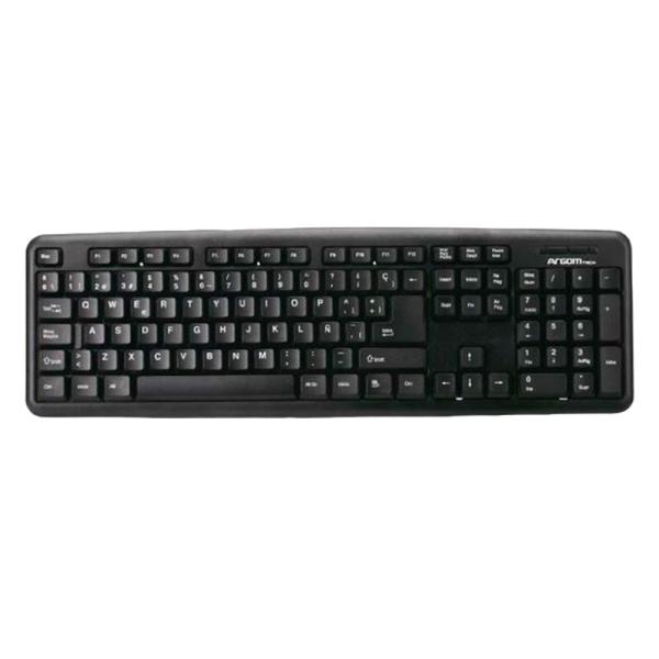 TECLADO CLASICO ARGOM KB-7414 MEMBRANA ALÁMBRICO ESPAÑOL ARG-KB-7414