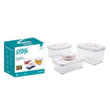 SET ELÉCTRICO DE CONSERVACIÓN AL VACIO WINNING STAR ST-6350 SILICONA / ABS BXH-1679-WST-18428